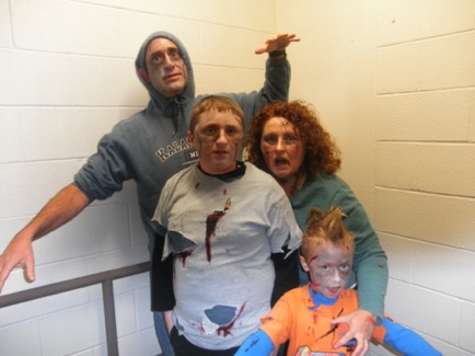 The fam and I partying with the undead at Zombie Fest.